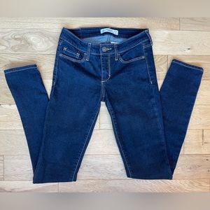 Dark Blue Abercrombie and Fitch Jeans Super Skinny Fit